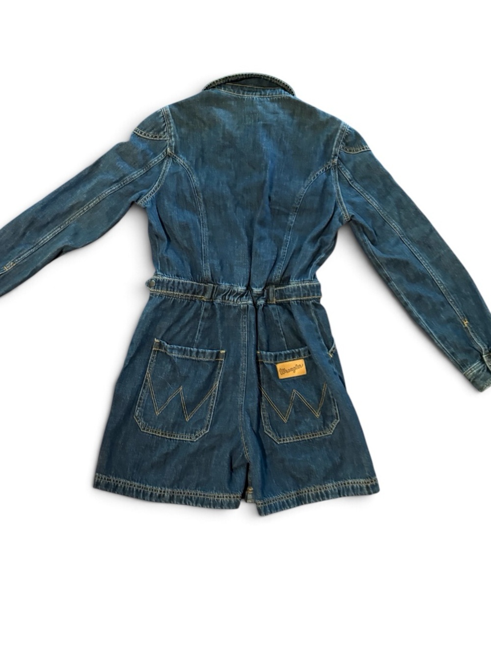 Wrangler Long Sleeve Denim Romper Size Medium